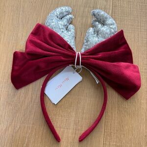 Meri Meri NEW NWT Velvet Bow Reindeer Antlers